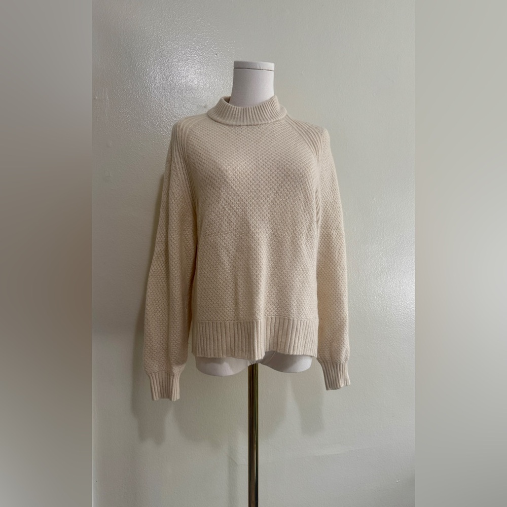 Everlane Cream Turtleneck Sweater